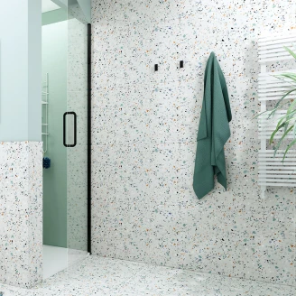 Gulvflis <strong>Terrazzo Colorful</strong>  Hvit Matt 60x120 cm
